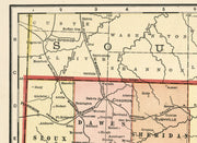 Map of the State of Nebraska, 1902