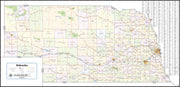 Nebraska Wall Map