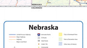 Nebraska Wall Map