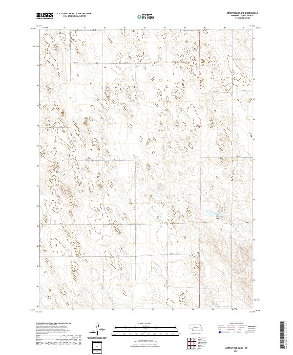 USGS US Topo 7.5-minute map for Arrowhead Lake NE 2021