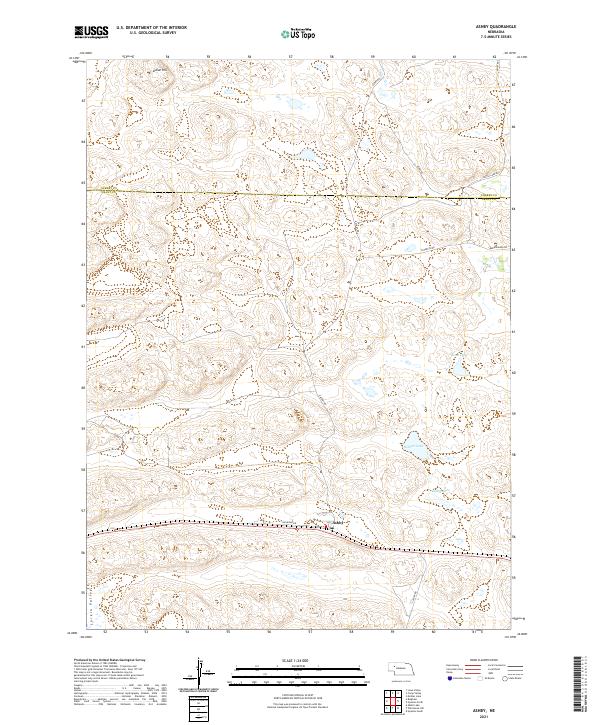 USGS US Topo 7.5-minute map for Ashby NE 2021