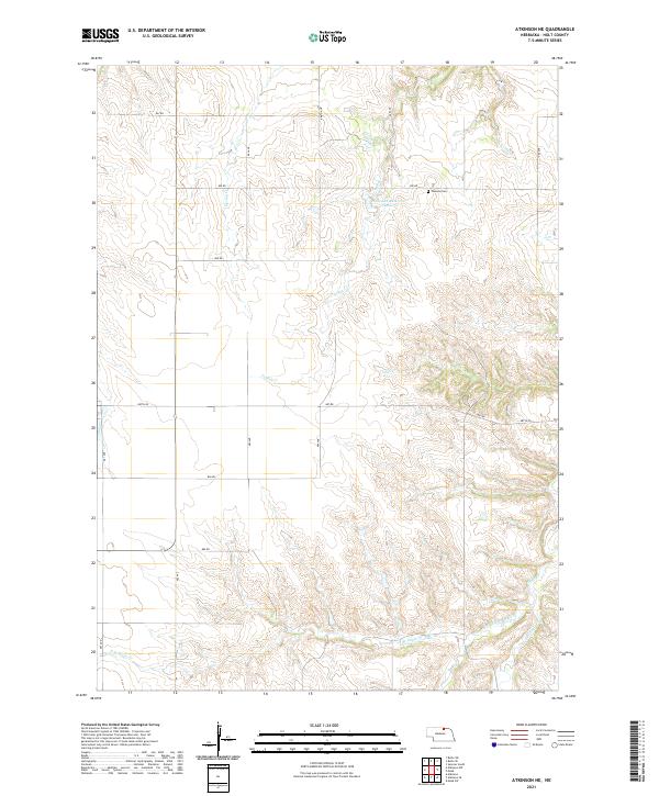 USGS US Topo 7.5-minute map for Atkinson NE NE 2021