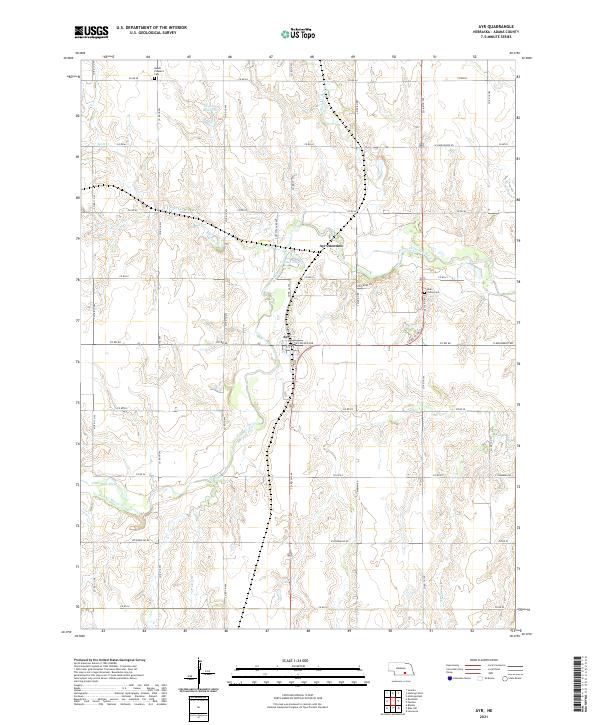 USGS US Topo 7.5-minute map for Ayr NE 2021