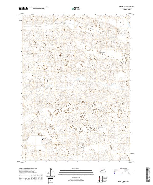 USGS US Topo 7.5-minute map for Barent Valley NE 2021
