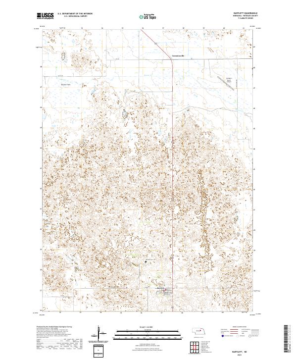 USGS US Topo 7.5-minute map for Bartlett NE 2021