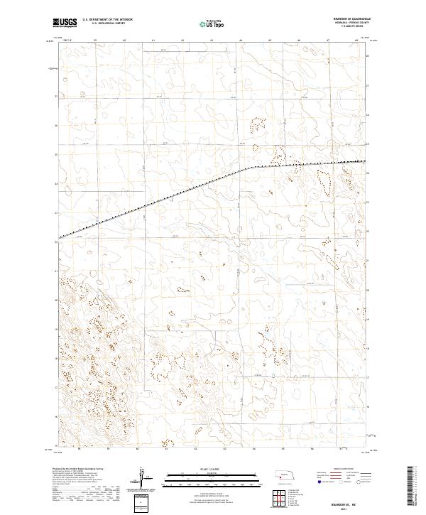 USGS US Topo 7.5-minute map for Brandon SE NE 2021 – American Map Store
