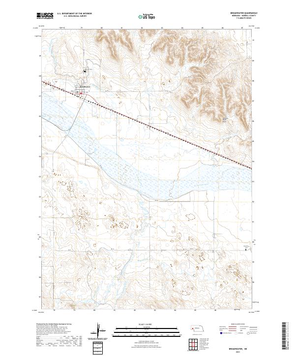 USGS US Topo 7.5-minute map for Broadwater NE 2021