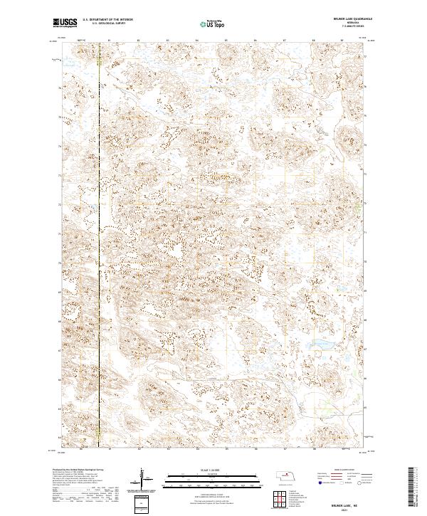 USGS US Topo 7.5-minute map for Bruner Lake NE 2021