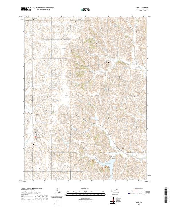 USGS US Topo 7.5-minute map for Craig NE 2021