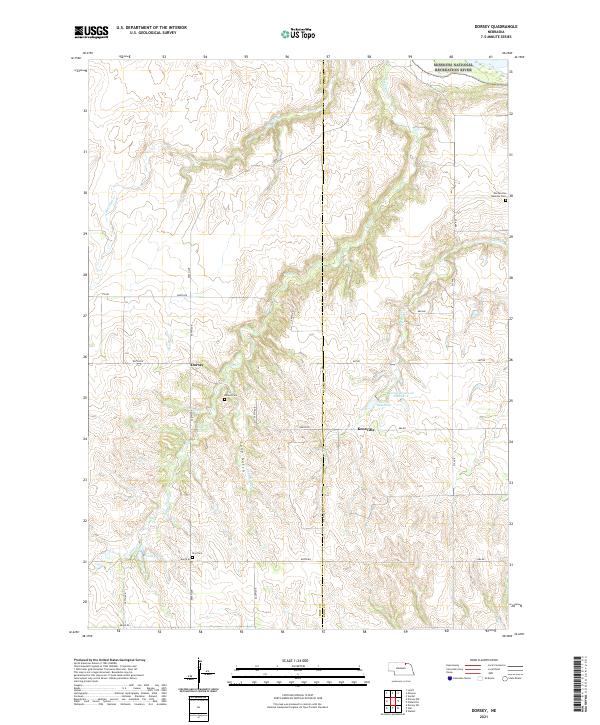 USGS US Topo 7.5-minute map for Dorsey NE 2021