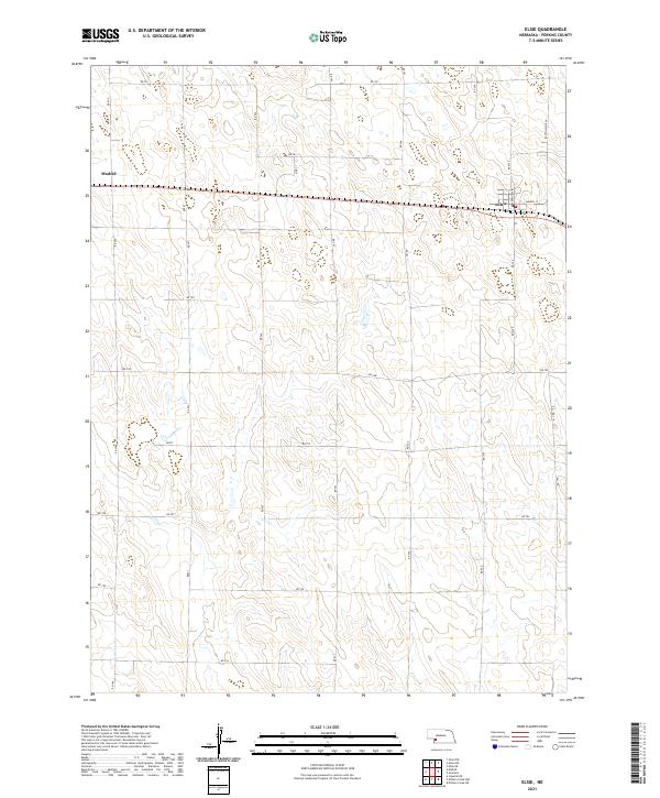 USGS US Topo 7.5-minute map for Elsie NE 2021