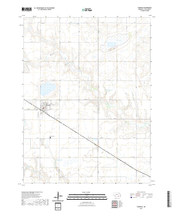 USGS US Topo 7.5-minute map for Fairfield NE 2021