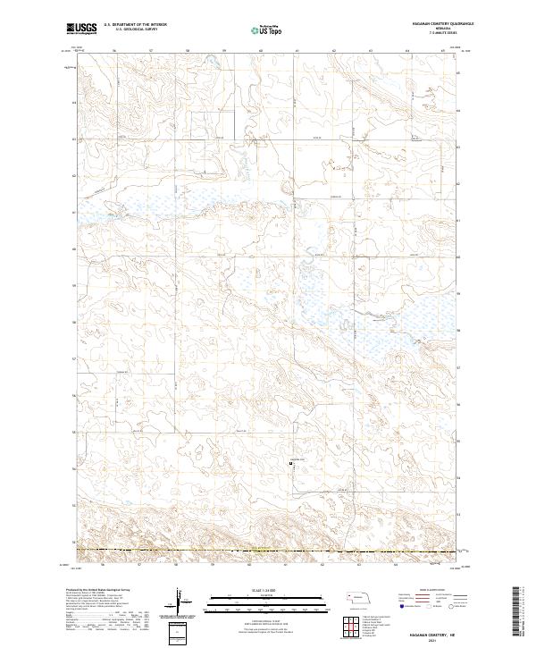 USGS US Topo 7.5-minute map for Hagaman Cemetery NE 2021