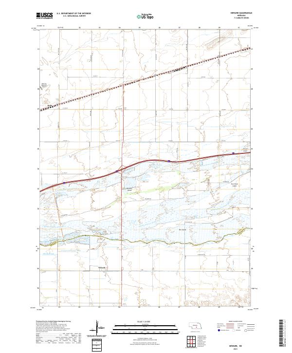 USGS US Topo 7.5-minute map for Newark NE 2021