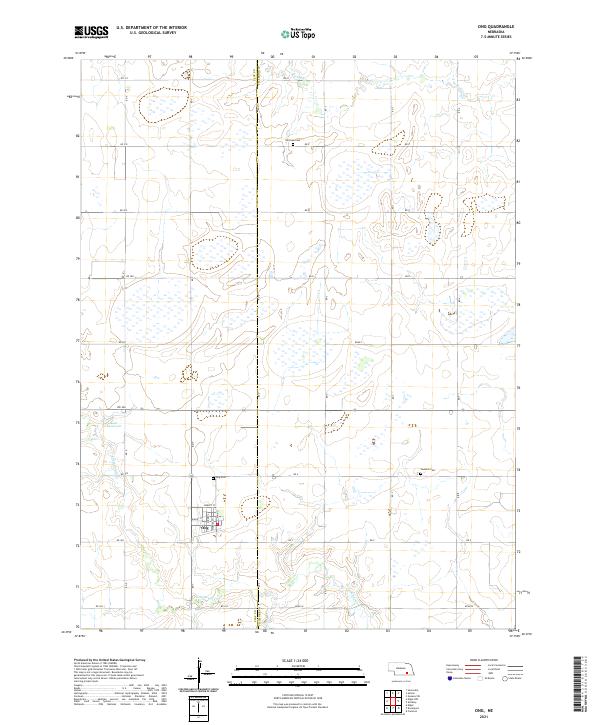 USGS US Topo 7.5-minute map for Ong NE 2021