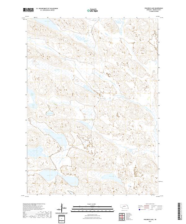 USGS US Topo 7.5-minute map for Philbrick Lake NE 2021