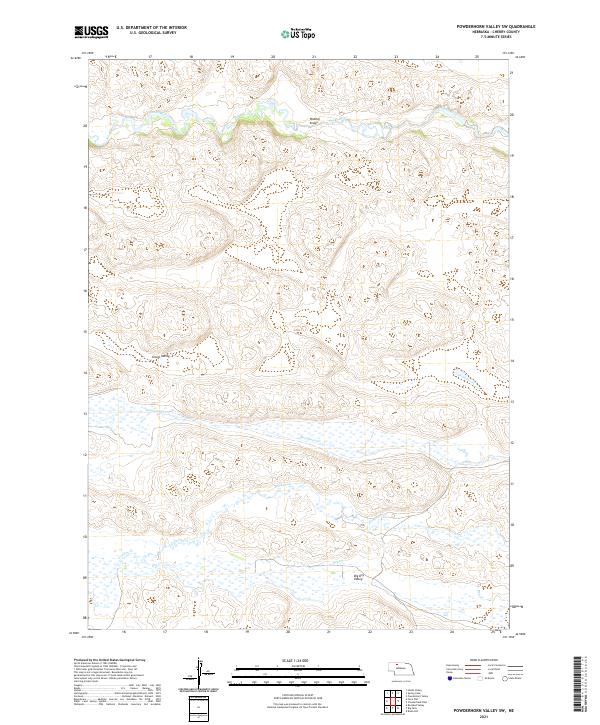 USGS US Topo 7.5-minute map for Powderhorn Valley SW NE 2021 – American ...
