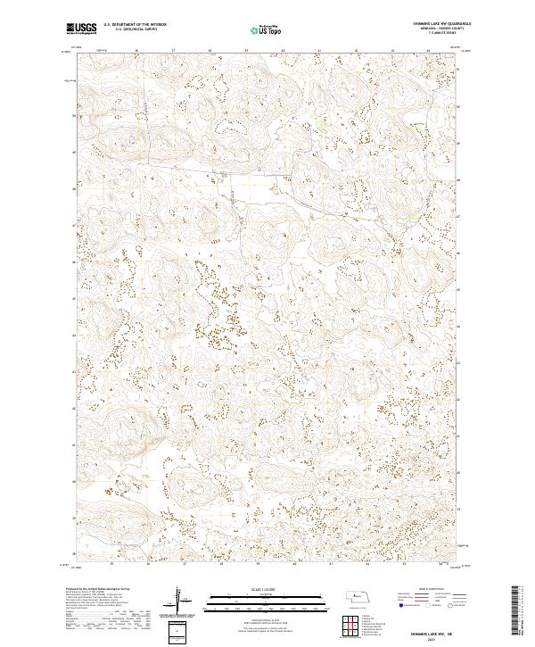 USGS US Topo 7.5-minute map for Shimmins Lake NW NE 2021
