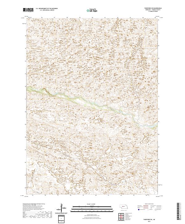 USGS US Topo 7.5-minute map for Thedford SW NE 2021