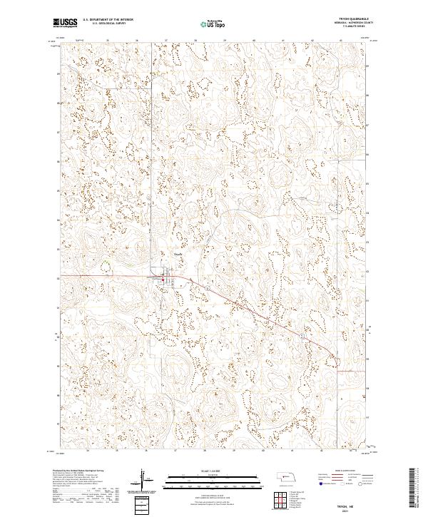 USGS US Topo 7.5-minute map for Tryon NE 2021