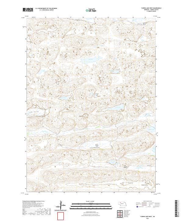 USGS US Topo 7.5-minute map for Turpin Lake West NE 2021