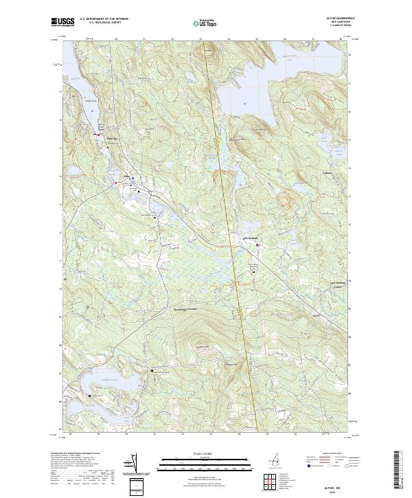 US Topo 7.5-minute map for Alton NH