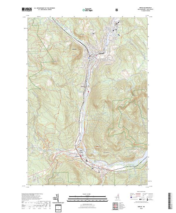 US Topo 7.5-minute map for Berlin NH