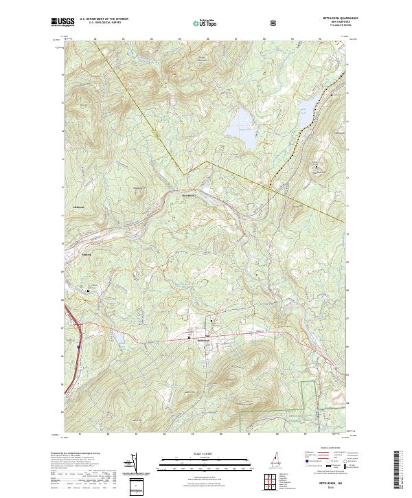 US Topo 7.5-minute map for Bethlehem NH