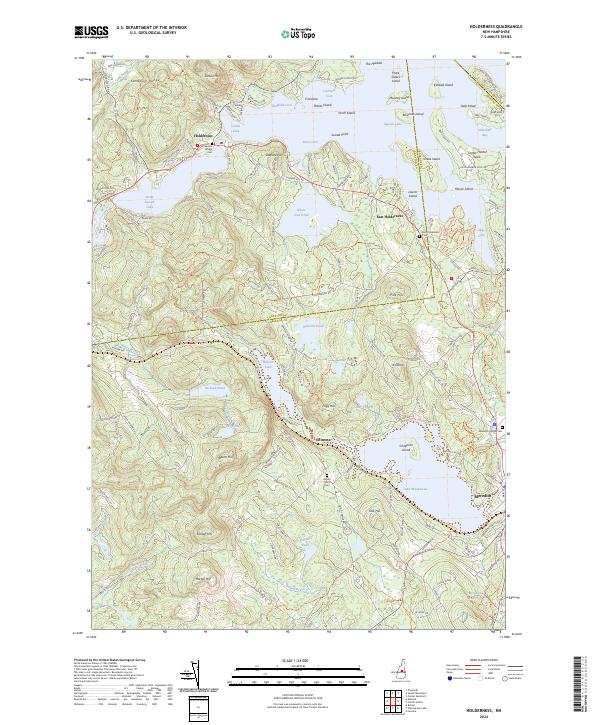 US Topo 7.5-minute map for Holderness NH