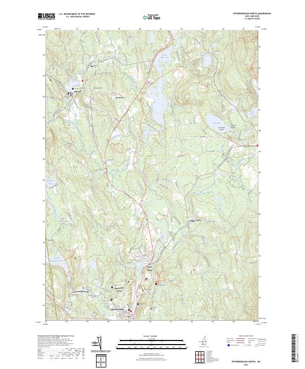 US Topo 7.5-minute map for Peterborough North NH