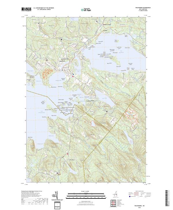 US Topo 7.5-minute map for Wolfeboro NH