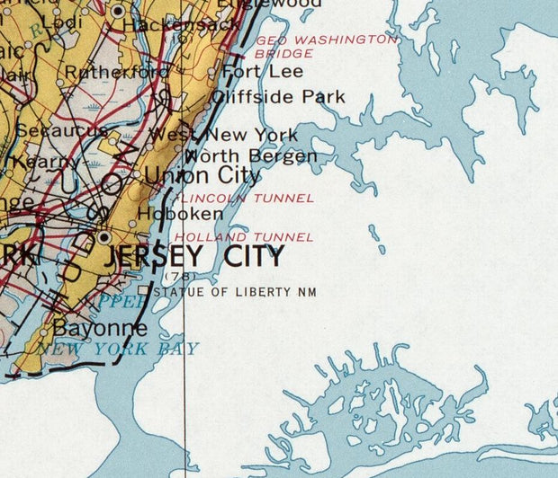 Map of The State of New Jersey by the USGS, 1974