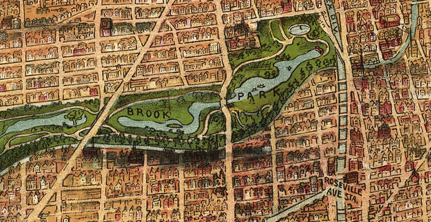 Bird's Eye View of Newark, NJ, 1916