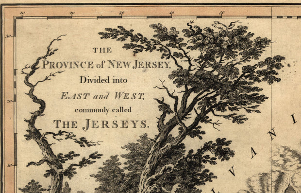 Map of the Province of New Jersey, 1778