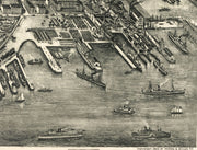 Bird's Eye View of Hoboken, NJ - 1904