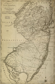 Map of the State of New Jersey, 1795