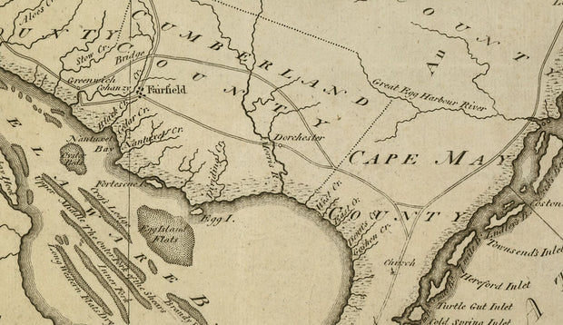 Map of the State of New Jersey, 1795