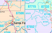 Color Cast Style Wall Map of New Mexico by Market Maps