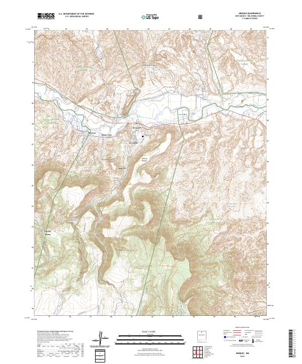 US Topo 7.5-minute map for Abiquiu NM