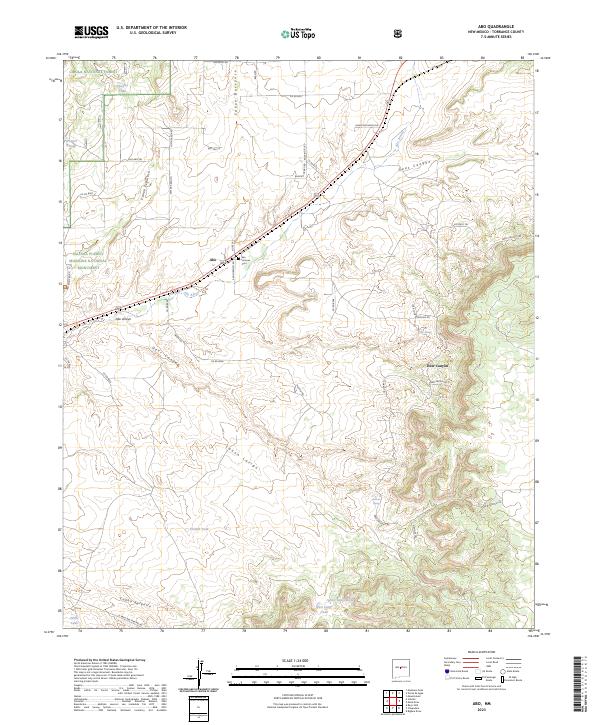 US Topo 7.5-minute map for Abo NM
