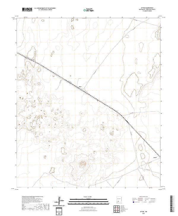 US Topo 7.5-minute map for Afton NM