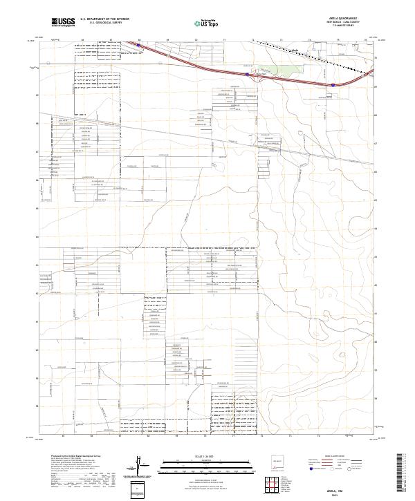 US Topo 7.5-minute map for Akela NM