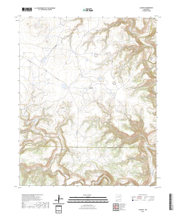 US Topo 7.5-minute map for Alamito NM