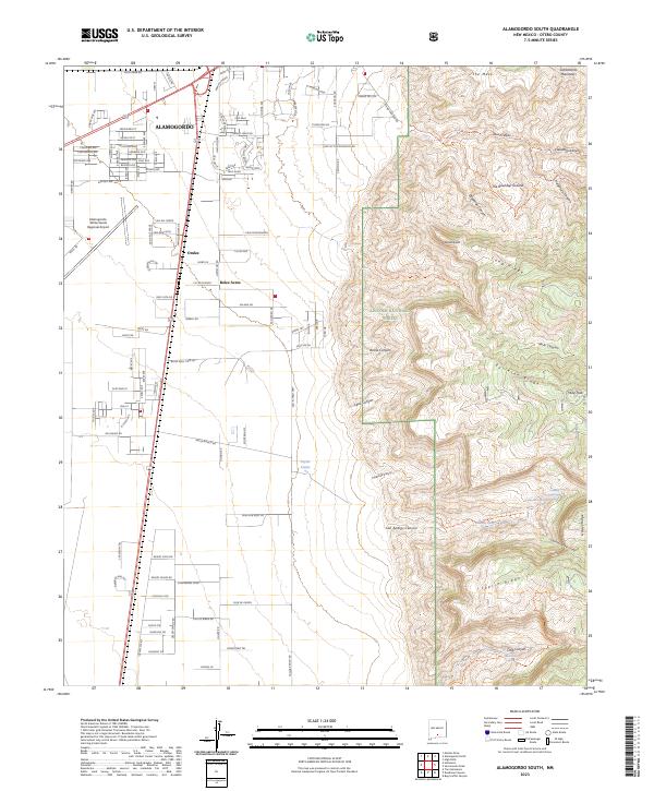 US Topo 7.5-minute map for Alamogordo South NM