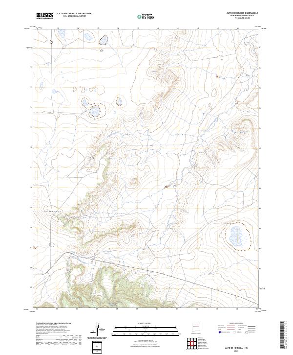 US Topo 7.5-minute map for Alto De Hormiga NM