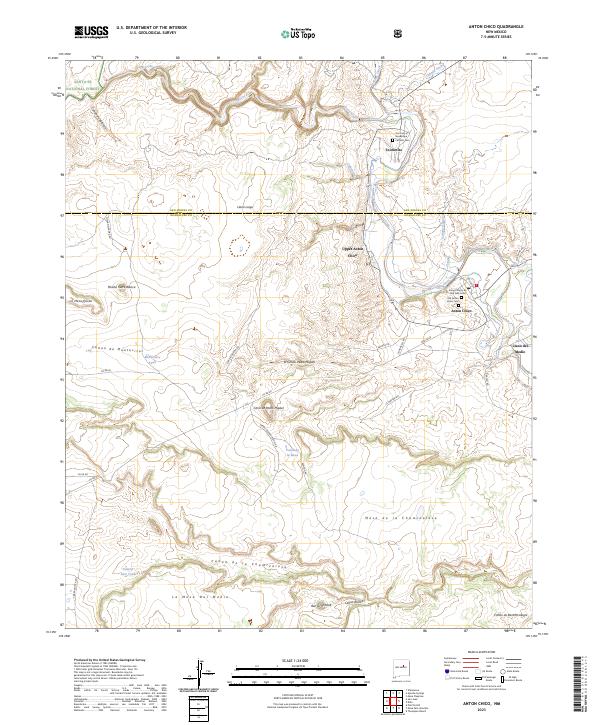 US Topo 7.5-minute map for Anton Chico NM