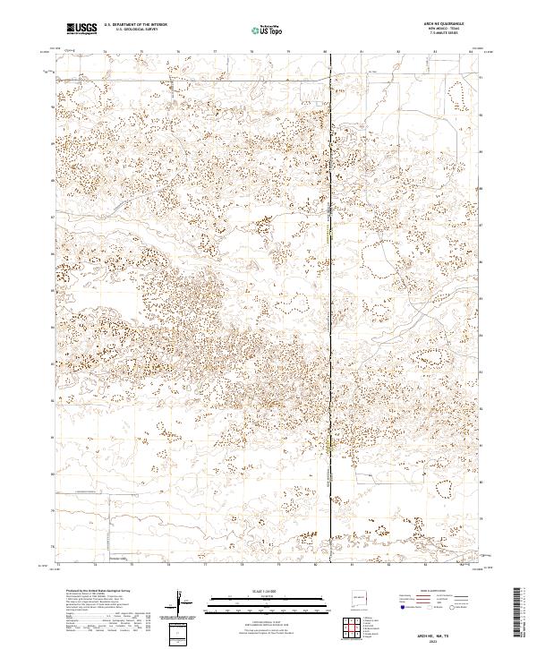 File:map Arch US Topo 7.5-minute map for Arch NE NMTX – American Map Store