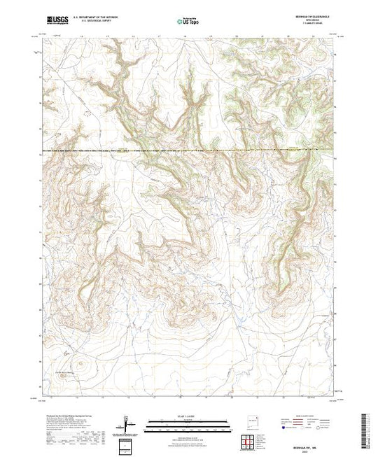 US Topo 7.5-minute map for Beenham SW NM – American Map Store