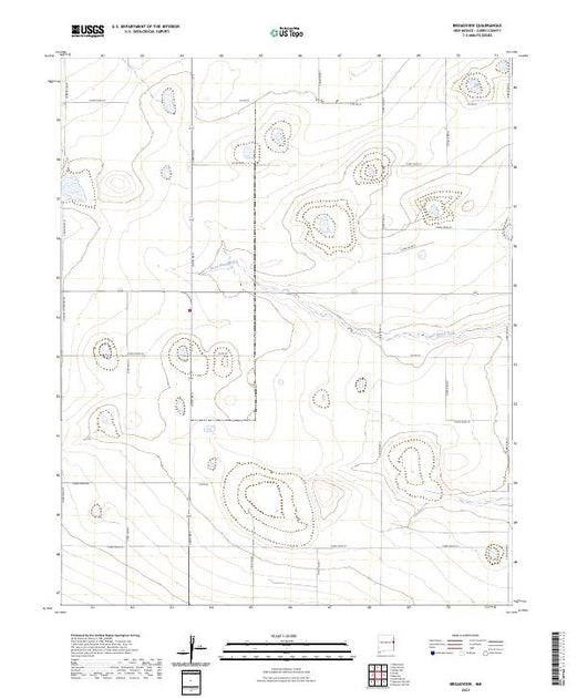 US Topo 7.5-minute map for Broadview NM – American Map Store