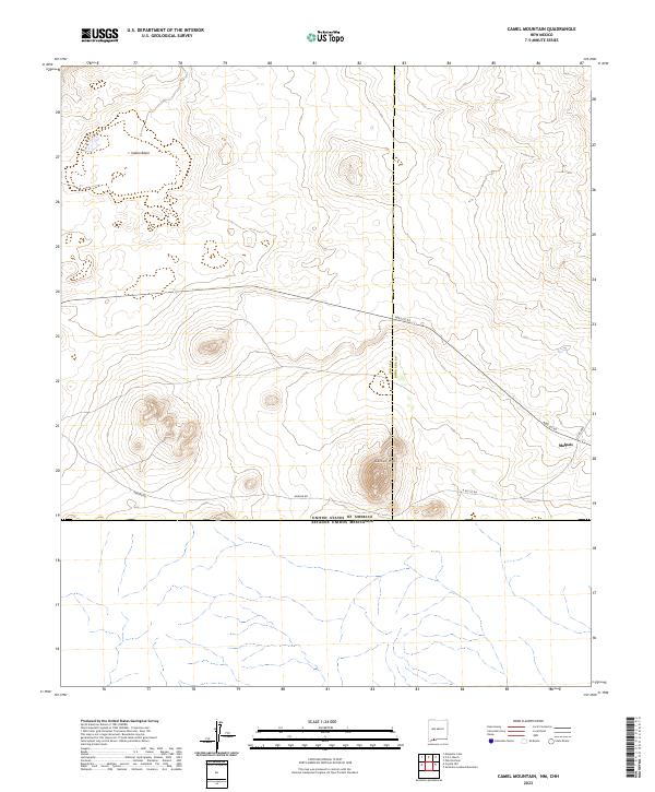 US Topo 7.5-minute map for Camel Mountain NMCHH
